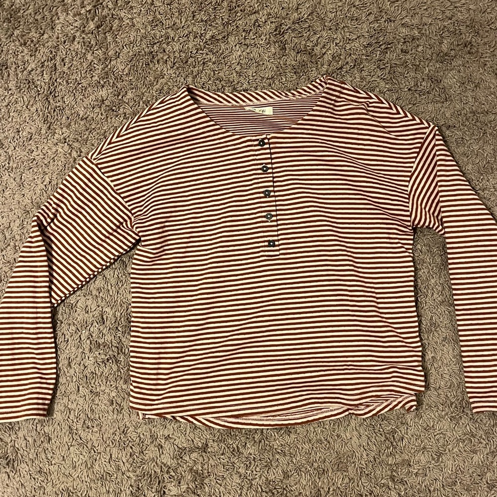 Madewell striped long sleeve shirt